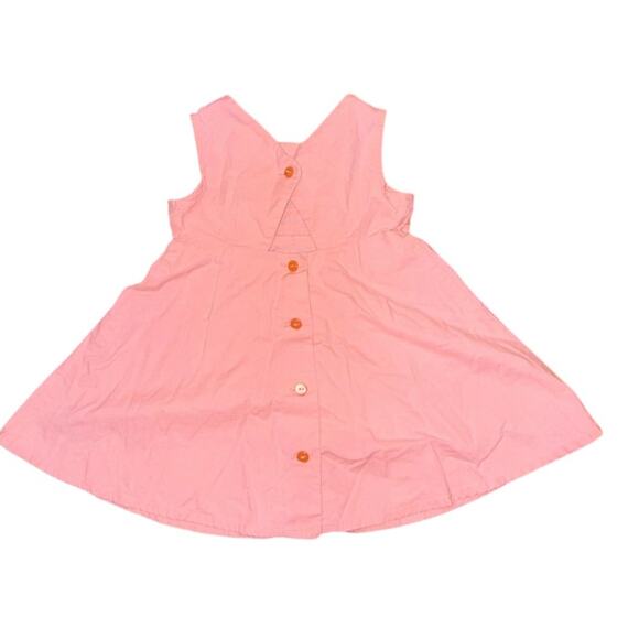 Bonnie Jean Pink Floral Embroidered Sleeveless Cotton Dress Toddler 2T Girl - Picture 9 of 9
